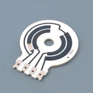 Thick film circuit position sensor resistance board