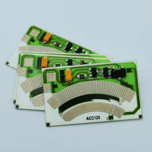 Thick film circuit ceramic oil level circuit board